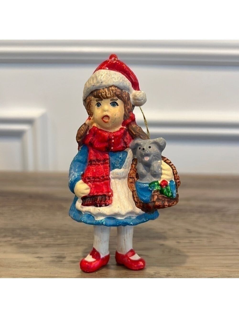 Kurt Adler Santa's World Wizard Of Oz/Dorothy & Toto Plastic Ornament Blow Mold